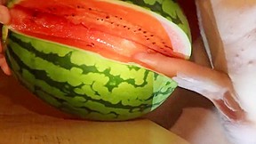 Fruit fuck and self swallow the...