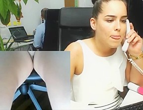 Secretary Masturbating In Her Office While Others Working...