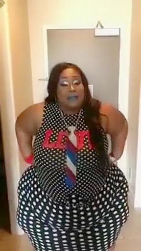 Sexy woman fatter, extra jiggly...