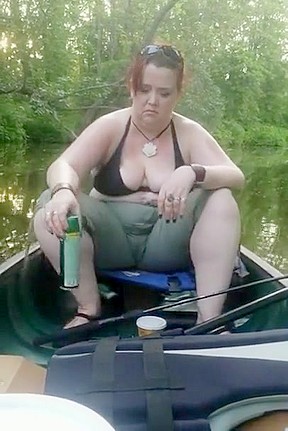 My girl fishing with me...