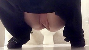 Sexy little piss whore librarian pee...