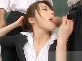 Maki Houjo Hot Asian Teacher Enjoys Sex...