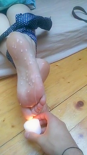 Torture Feet With Hot Wax...