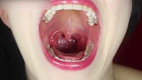 Mouth tongue lady...