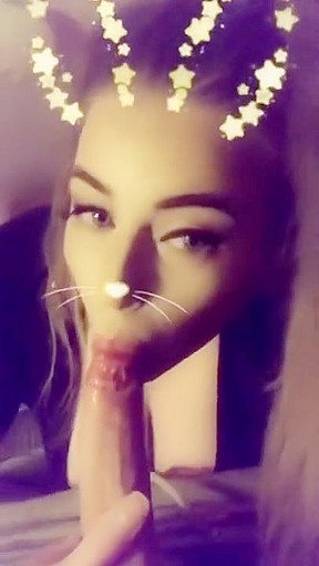 Whore Amelia Skye And Sucks Cock Outdoors On Snapchat...