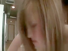 Sexy teen getting strapon pounded and...