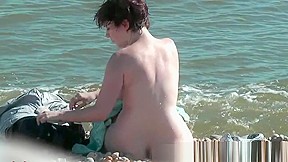 Real nudist beach chicks naked ass...