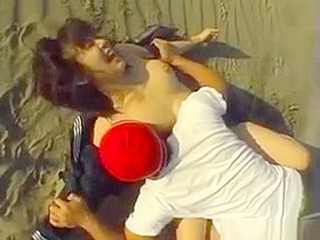Mina kozina has hardcore sex on the beach...
