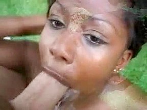 Ebony girls mouth takes dicks in...