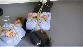 Chinese Police Soldier Bondage White Socks...
