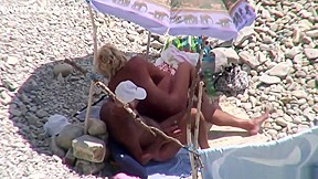 Kinky Old Couple On Public Beach Sex...
