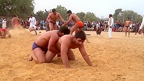 Hot mud wrestling the dark men...