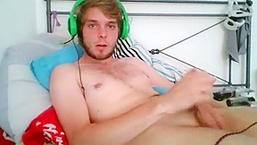 21 year old guy jerking...