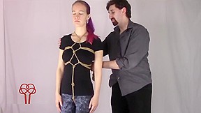 Japanese bondage harness tutorial...