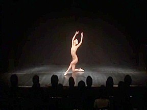 Japanese nude ballet dancer does swan...