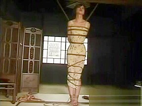 Asian suspended slave...