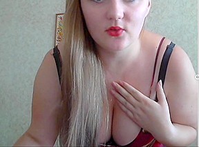 Hot chubby russian girl on webcam with orgasm!!!