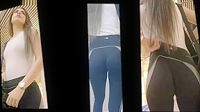 Thick Teen In Leggings With Nice Ass