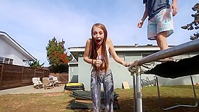 Condom challenge with taylor alesia cameltoe...