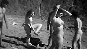 Vintage Nudist Clip From The 60s