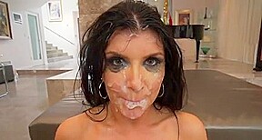 Face Covered In Sweet Bbc Cum...
