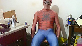 Spiderman lycra muscle fleshlight...