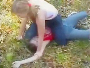 Russian forest catfight...