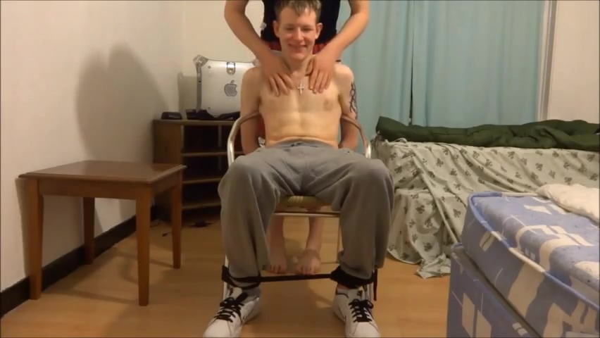 Gay Fetish: Blake Tied Up In A Chair