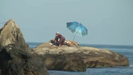 Voyeur Watches Amateur MILF With Big Tits on Beach 13