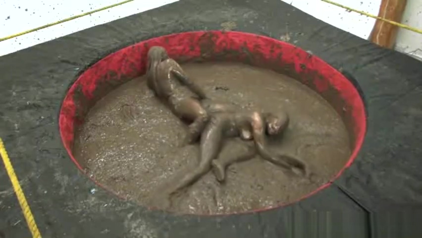 Fetish Lesbian Mud Wrestling