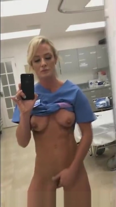Real nurse masturbating in hospital
