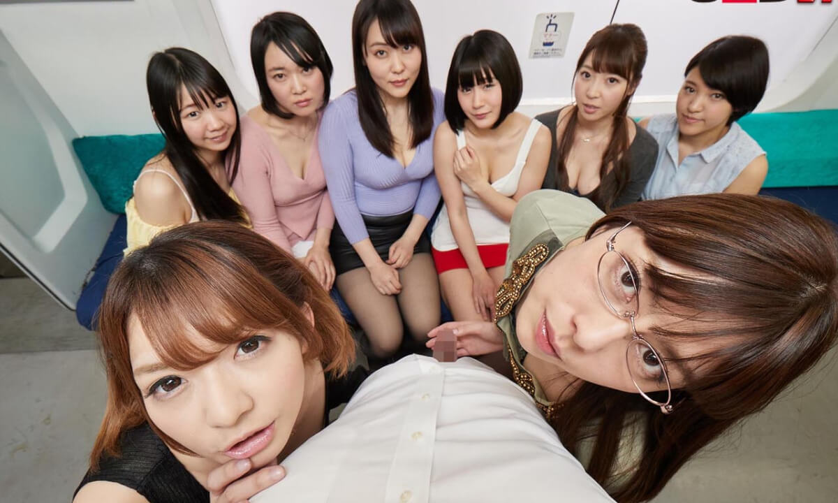 Asian CFNM Cumshot Japanese JAV Censored POV Public VR Porn Train Car Gangbang - Reverse CFNM With Japanese Babes