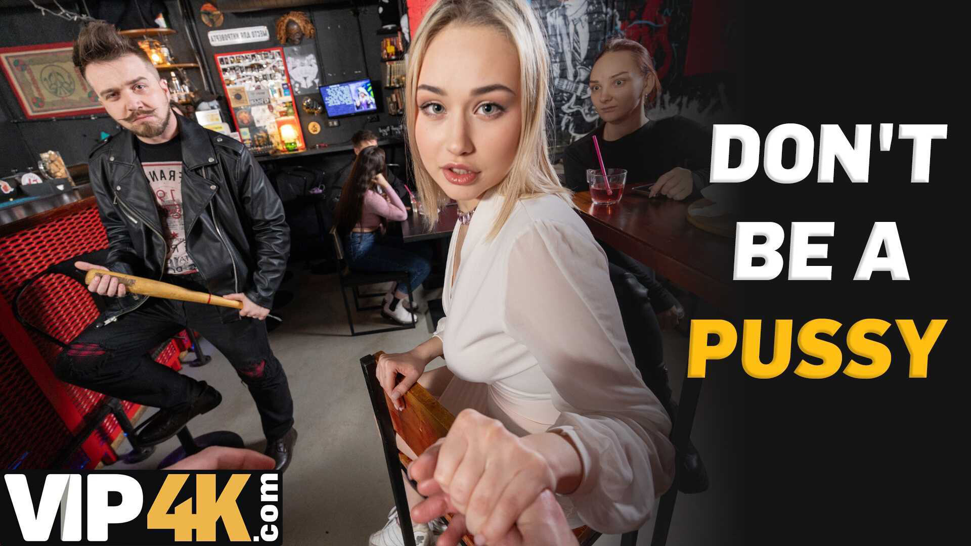 VIP4K. I'm brave enough to fuck a stranger in the bar