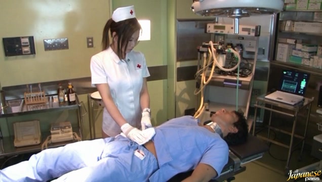 Emi Harukaze Lovely Asian nurse enjoys fucking
