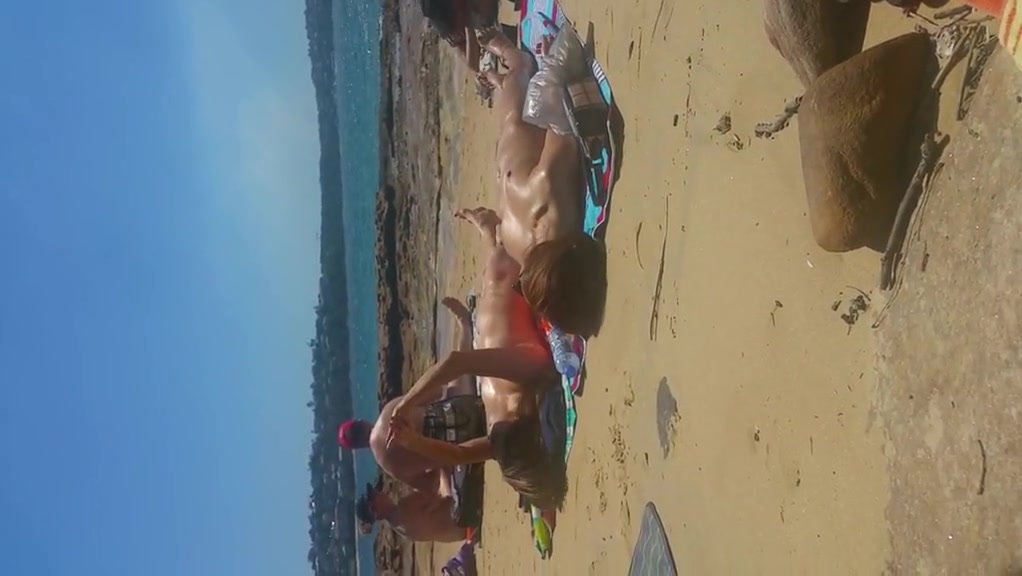 Pyongyang at the beach nude video in Naked beach