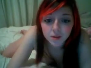 Amateur Emo Teen Girl Masturbating on Webcam with Perky Tiny Tits