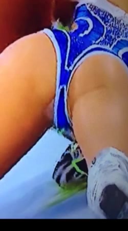 Lana perry wardrobe malfunction at wwe money in the bank