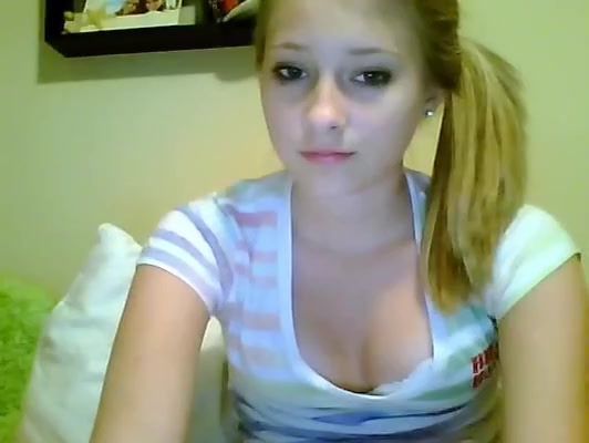 Blonde immature WIth Pink Nipples And Snatch