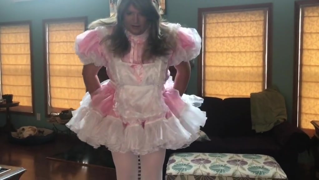 Crossdressing sissy maid turned into a cuckold sissy
