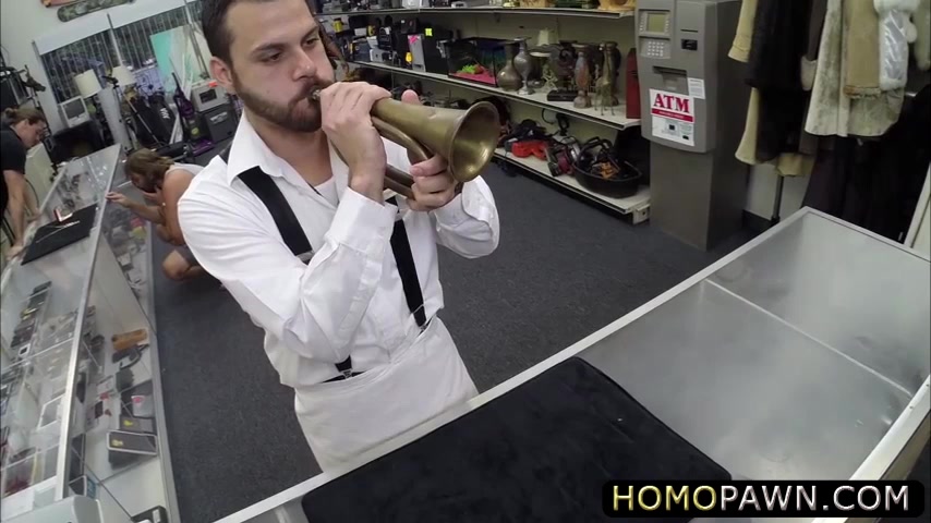 Absolutely Straight Guy Goes Gay In The Shop And Gets Anal Reamed