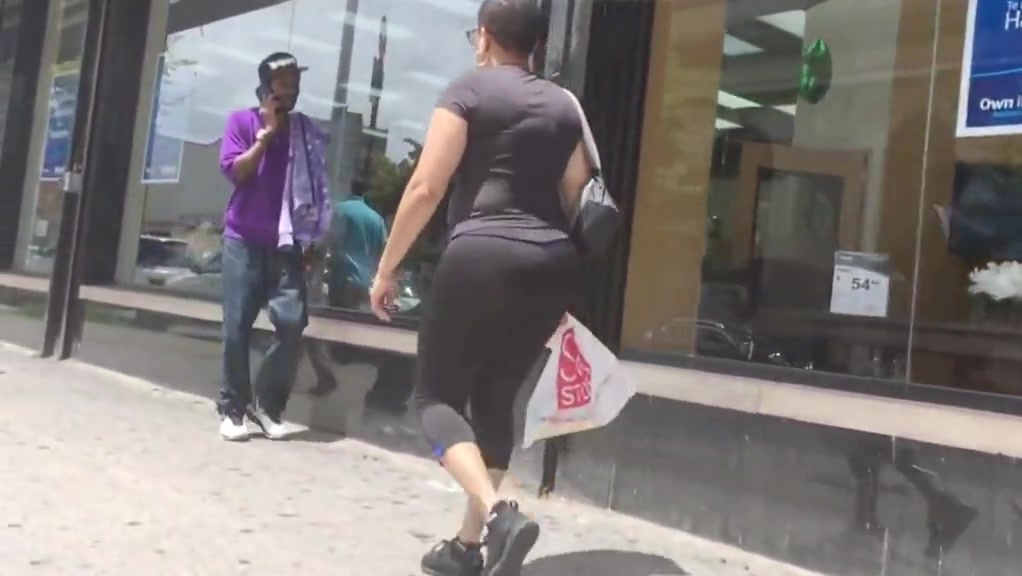 Bubble Booty Milf in See Thru Spandex